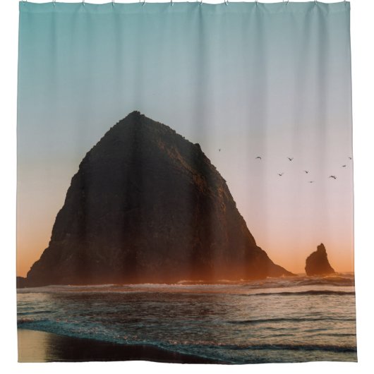 ROCK FORMATION IN OCEAN DUSCHVORHANG (Vorderseite)