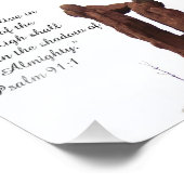 Rock Formation Psalm 91:1 Ermutigend Bibel Print Fotodruck (Ecke)