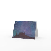 Rock Formation Starry Sky Card