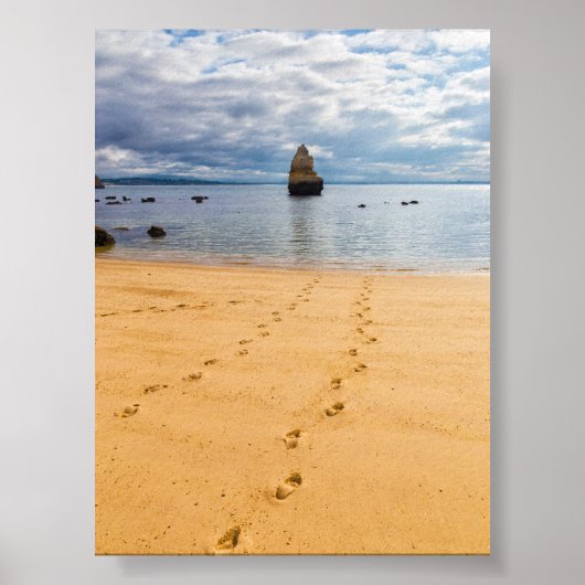 Rock formations in Algarve Poster (Vorne)