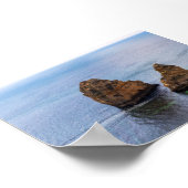 Rock formations in Algarve Poster (Ecke)