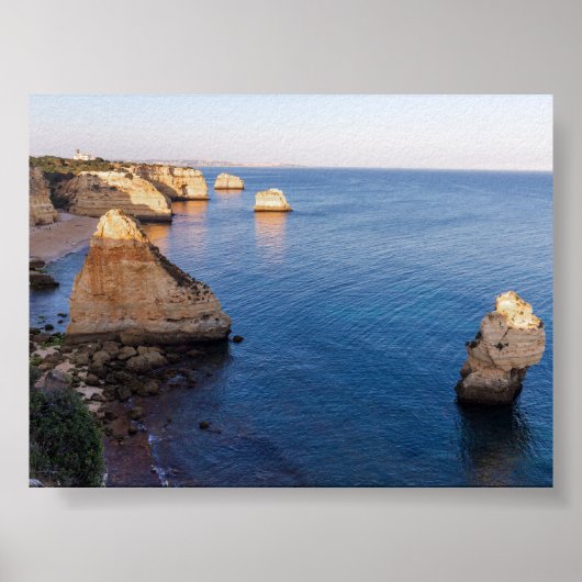 Rock formations in Algarve Poster (Vorne)
