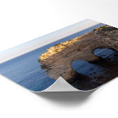 Rock formations in Algarve Poster (Ecke)