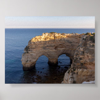 Rock formations in Algarve Poster
