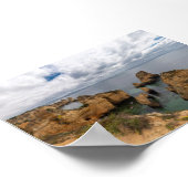 Rock formations in Algarve Poster (Ecke)