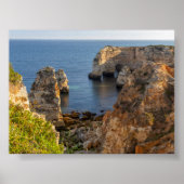 Rock formations in Algarve Poster (Vorne)