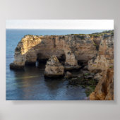 Rock formations in Algarve Poster (Vorne)