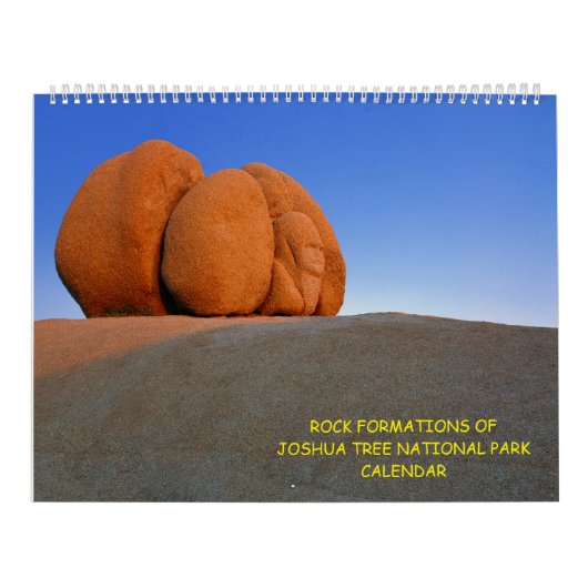 "Rock Formations of Joshua Tree National Park" Kalender (Titelbild)