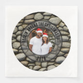 Rock Garden "Rocking around the Christmas Tree" Serviette (Vorderseite)