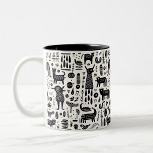 Rock-Gemälde I Two-Tone-Tasse Zweifarbige Tasse