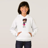 Rock Girl, Latina Girl, Mikrofon, Band Sänger Hoodie (Vorne ganz)