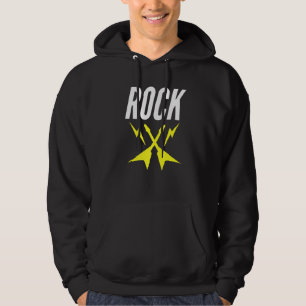 Rock Gitarre Blitze zum Aufkleben Hoodie