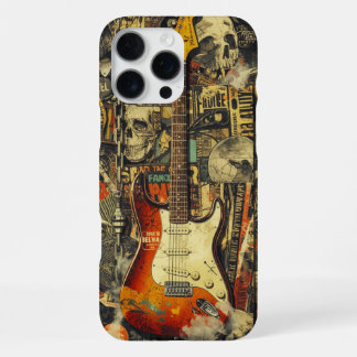 Rock-Gitarren-Collage für Rockfans und Musiker iPhone 16 Pro Max Hülle