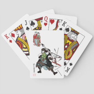 Rock-Gitarren-Samurai-Spielkarten Spielkarten