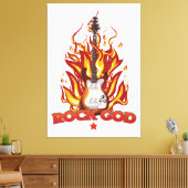 Rock God Leinwanddruck (Insitu (Wohnzimmer))