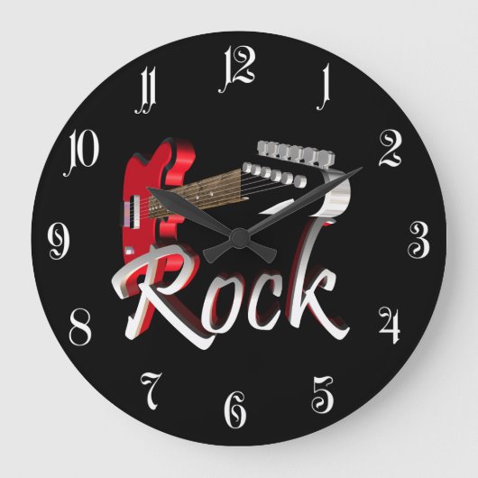 Rock Große Wanduhr (Vorderseite)