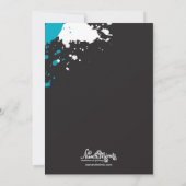 Rock, Grunge, Punk, Boy Party Einladung (Rückseite)