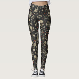 Rock/Grunge/Punk/Metallmusik Leggings