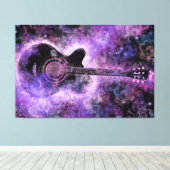 Rock Guitar Canvas Lila Mauerwerk Leinwanddruck (Insitu (Holzboden))