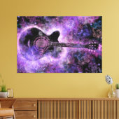 Rock Guitar Canvas Lila Mauerwerk Leinwanddruck (Insitu (Wohnzimmer))