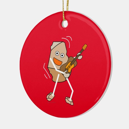 Rock Guitar Keramik Ornament (Links)