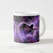 Rock Guitar Mug Purple Jumbo-Tasse (Vorderseite Rechts)