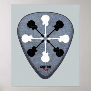Rock Guitar Music Art for wall Poster