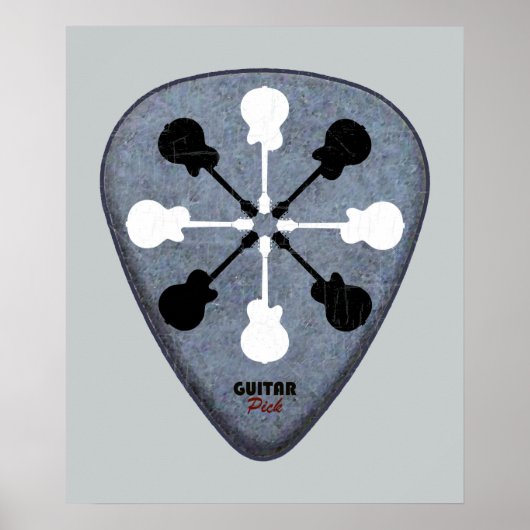 Rock Guitar Music Art for wall Poster (Vorne)