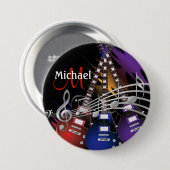 Rock Guitar Music Button (Vorne & Hinten)