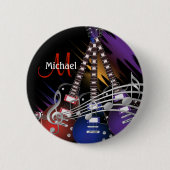 Rock Guitar Music Button (Vorderseite)