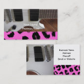 Rock Guitar Music Visitenkarte (Vorne/Hinten)