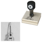 Rock guitar player gummistempel (Stempel)