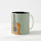 Rock guitar player zweifarbige tasse (VorderseiteRechts)