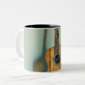 Rock guitar player zweifarbige tasse (Vorderseite Links)