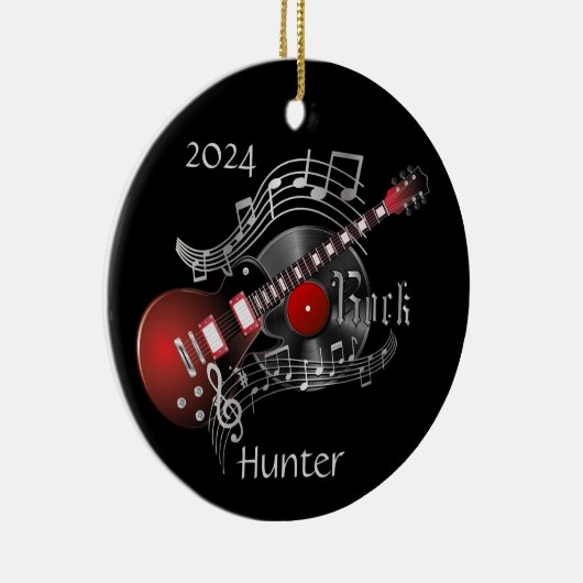 Rock Guitar 🎸- Red Keramik Ornament (Rechts)