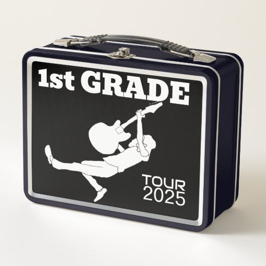 Rock Guitar School Tour Metall Brotdose (Vorderseite)