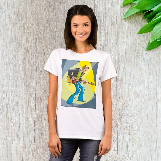 Rock Guitarist 70s Style Musician T-Shirt