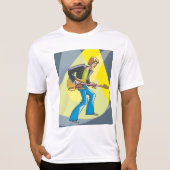 Rock Guitarist 70s Style Musician T-Shirt (Vorderseite)