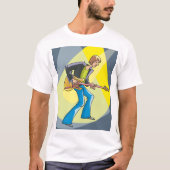 Rock Guitarist 70s Style Musician T-Shirt (Vorderseite)