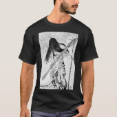 Rock Guitarist Electric Guitar Illustration T-Shirt (Vorderseite)