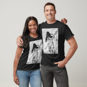 Rock Guitarist Electric Guitar Illustration T-Shirt (Unisex)