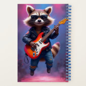 Rock Guitarist, Raccoon, Autorin Natasha Us Notizblock (Rückseite)
