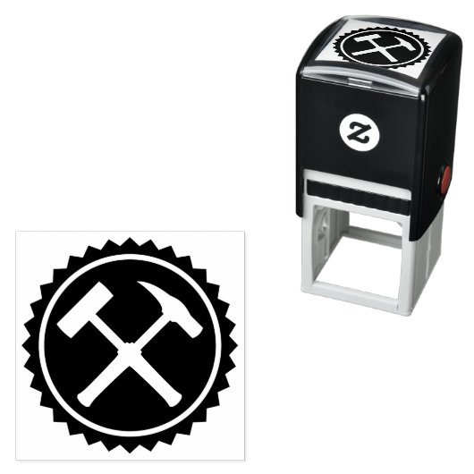 Rock Hammer-Abzeichen des Geologen Permastempel (Beispiel)