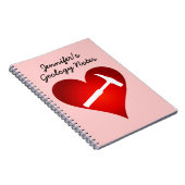 Rock Hammer Heart Notizblock (Rechte Seite)