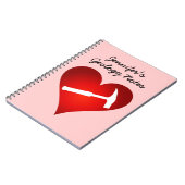 Rock Hammer Heart Notizblock (Linke Seite)