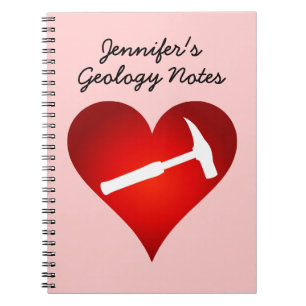 Rock Hammer Heart Notizblock