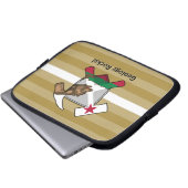 Rock-Hammer-Logo des Geologen mit kalifornischer F Laptopschutzhülle (Vorne Knopf)