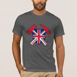 Rock-Hammer-Logo des Geologen - Version des Unicod T-Shirt