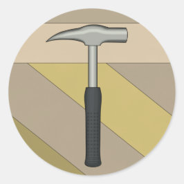 Rock Hammer Runder Aufkleber
