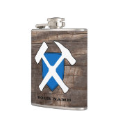 Rock Hammer Schild - Flagge Schottlands Flachmann (Links)